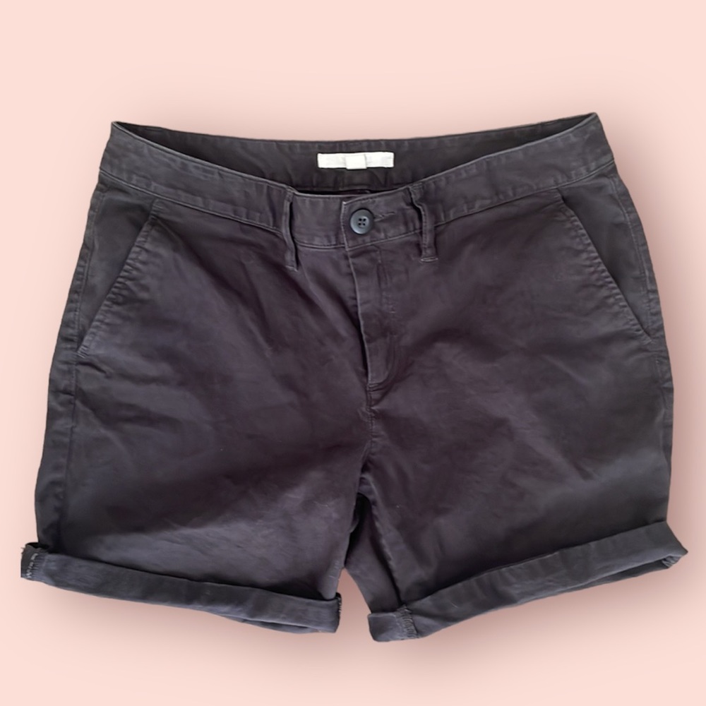 Women’s vans off the wall skate charcoal Bermuda shorts